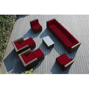 Go to store & view more images Baril 11 Piece Sunbrella Sofa Seating Group with Cushions by Wade Logan