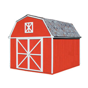 Berkley 10 ft. 10 in. W x 14 ft. 2 in. D Wooden Storage Shed