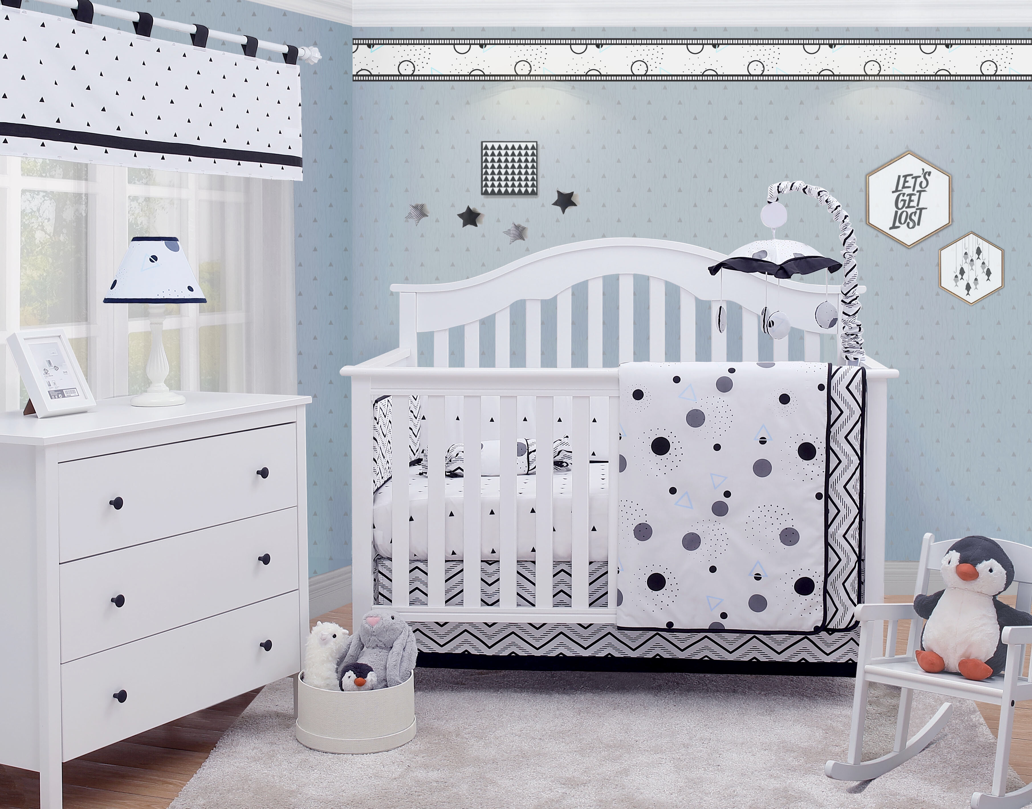 Harriet Bee Fordingbridge Triangle 5 Piece Crib Bedding Set