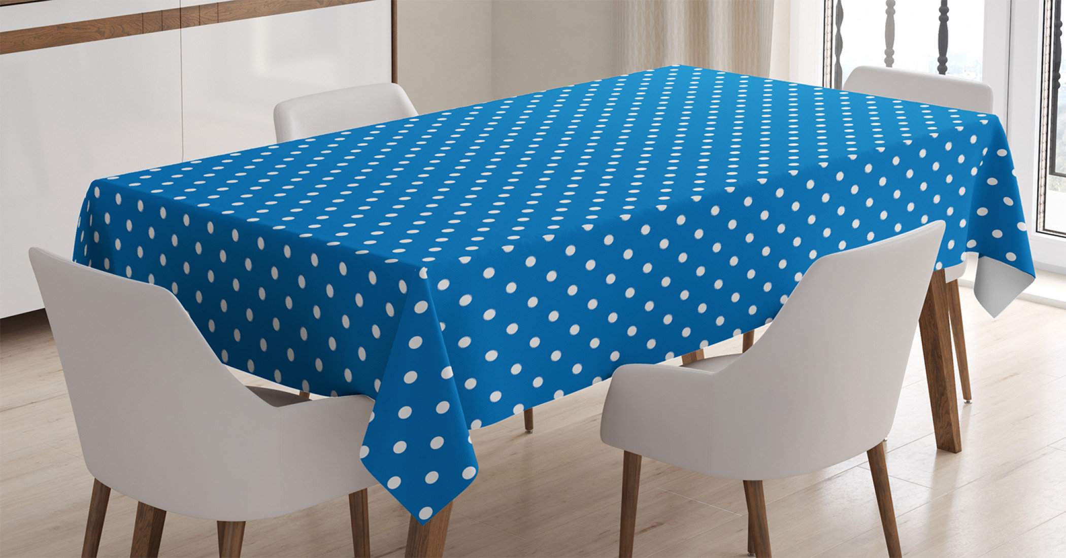 East Urban Home Ambesonne Polka Dots Tablecloth Tiny Little Retro
