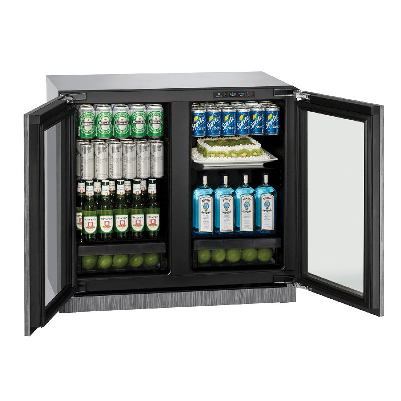 ULine 3000 Series 246 Can 29" Dual Zone Undercounter Beverage Refrigerator