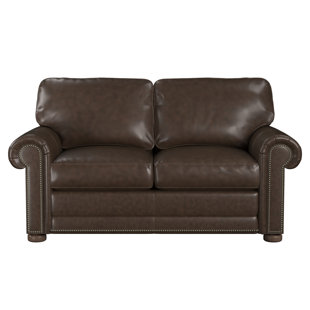 Go to store & view more images Westland and Birch Odessa Leather Loveseat