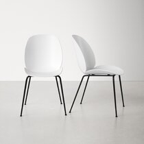 all modern white dining chairs