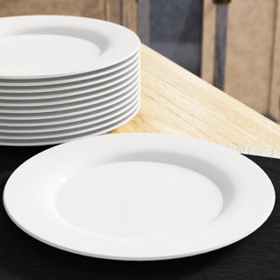 Woodgrain Fiestaware Dishes 10 Inches Set of 4 Sweese 162.498 Porcelain Dinner Plates