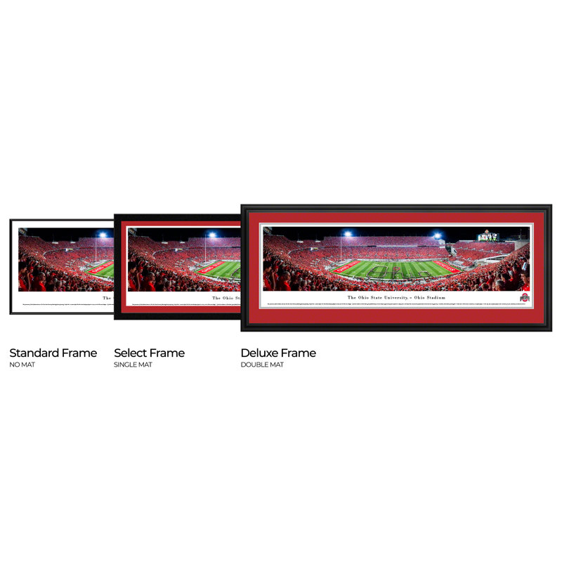 Blakewaypanoramas Ncaa Ohio State University Football Script By James Blakeway Picture Frame Photographic Print On Paper Wayfair