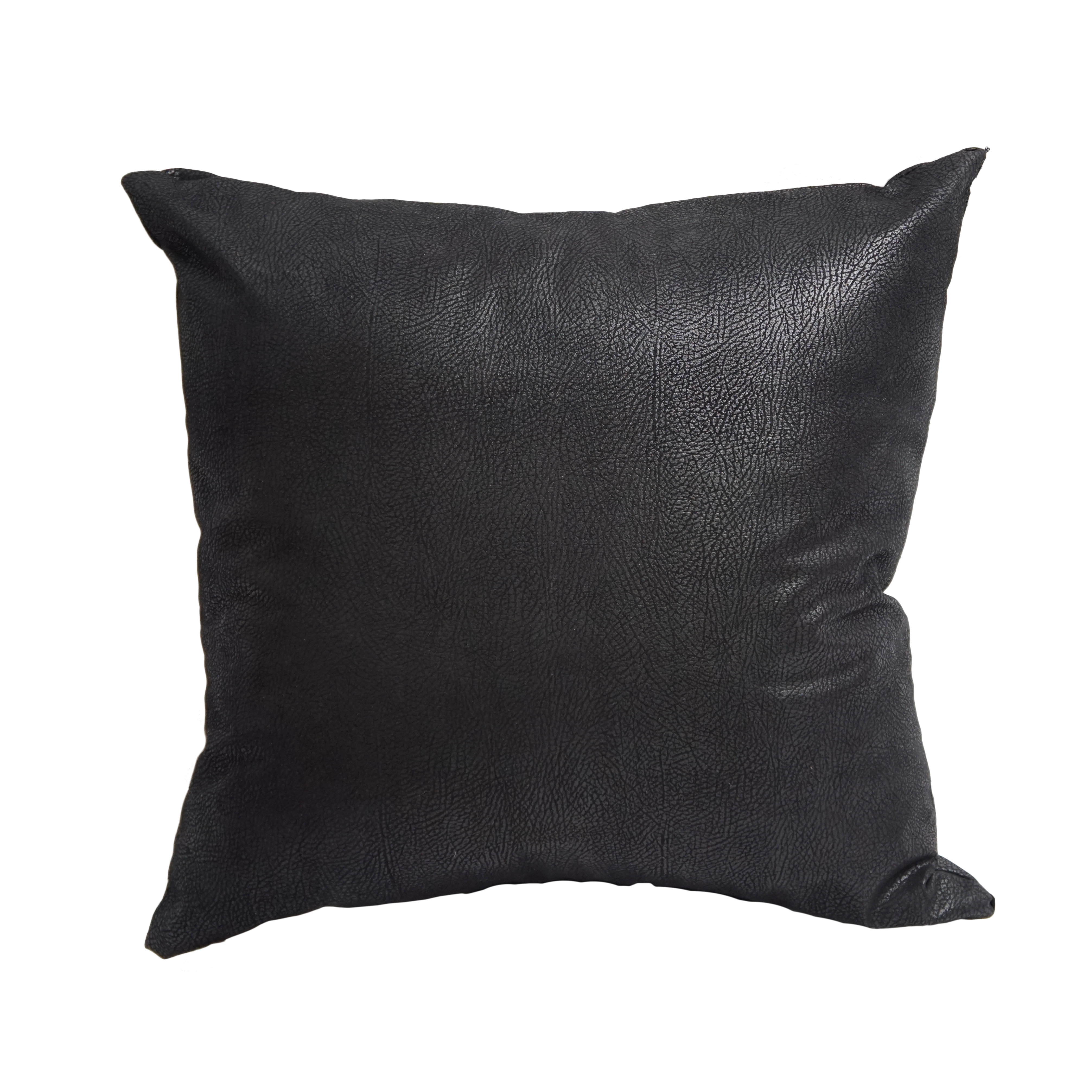 Latitude Run® Fresca Faux leather Throw Pillow Wayfair