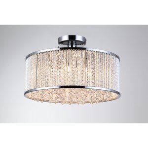 Chloe 6 -Light Semi Flush Mount