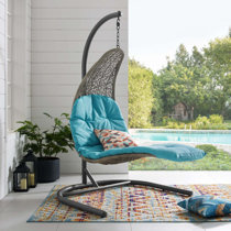 macie hanging chaise lounger with stand