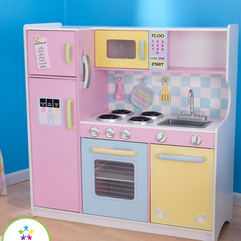 pastel kitchen set