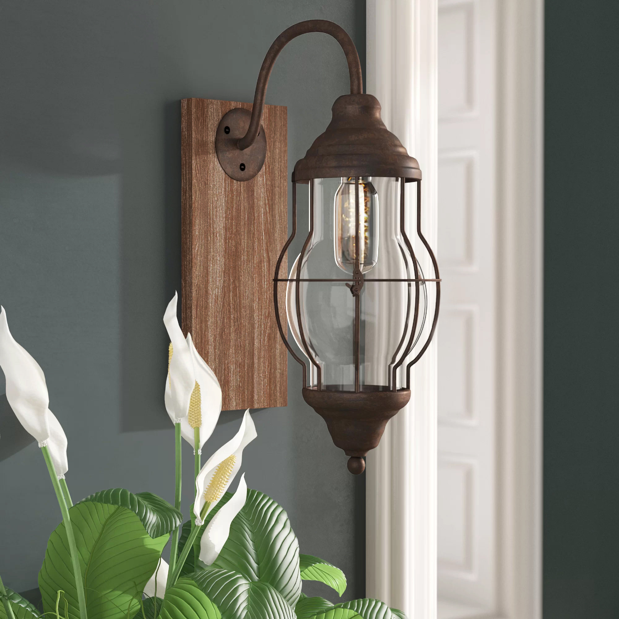 Breakwater Bay Corcoran 1 Light Armed Sconce Reviews Wayfair