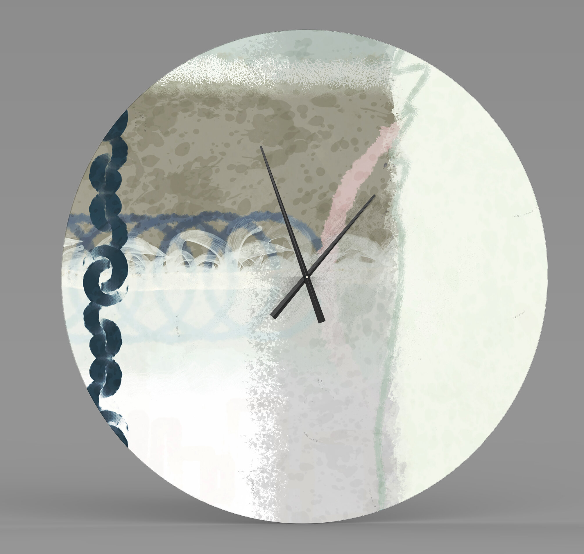 Ebern Designs Spanking Unhampered Abstract Metal Wall Clock | Wayfair