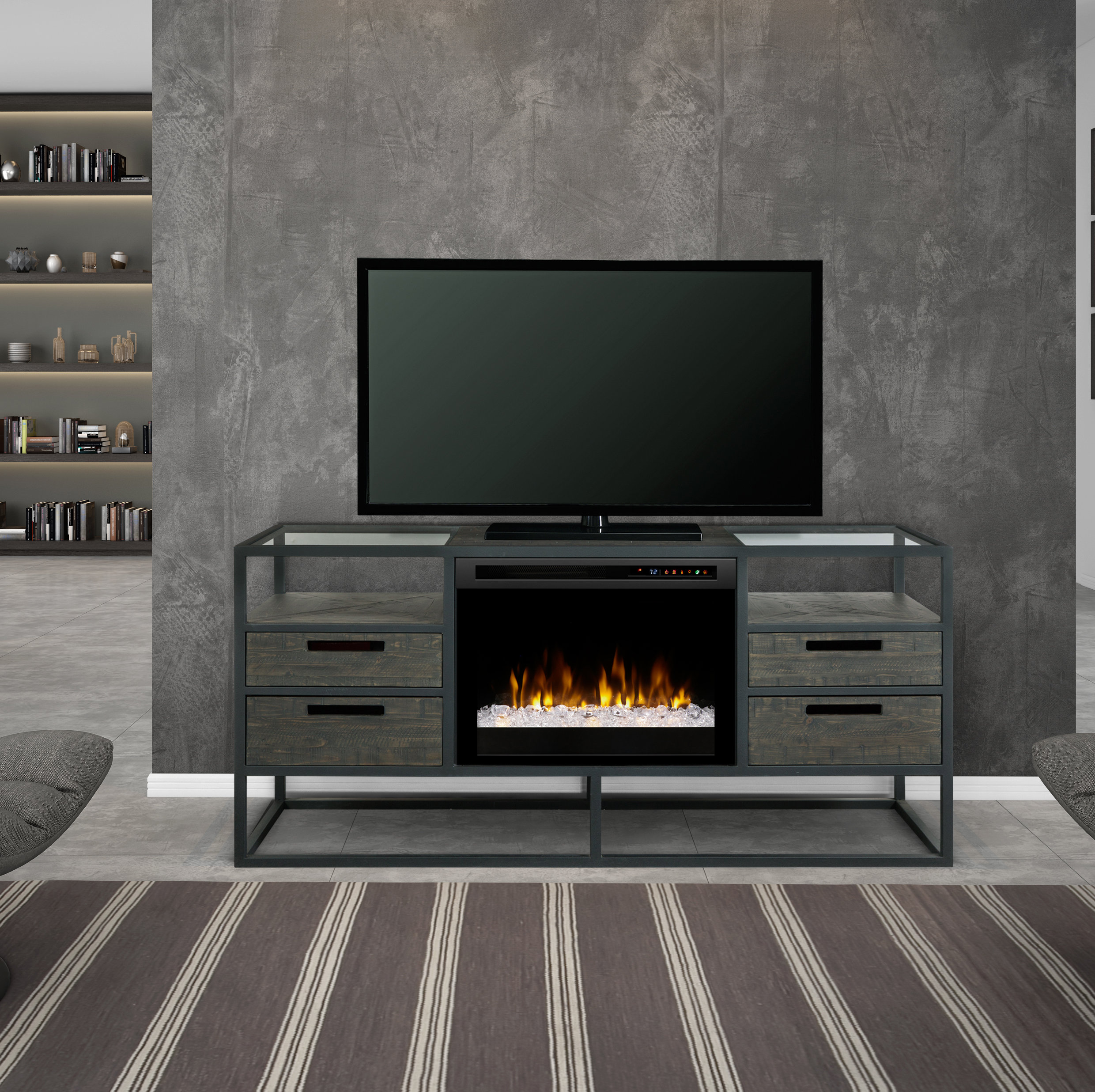 Dimplex Ivan Tv Stand For Tvs Up To 65 Inches With Electric