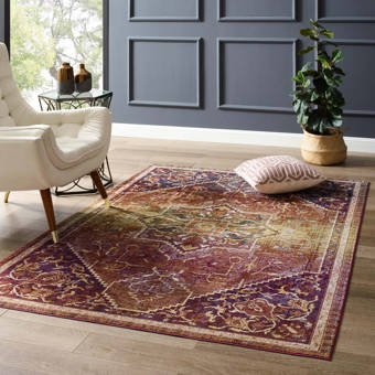 Wrought Studio Burntwood Blue Tan Gray Rug Reviews Wayfair