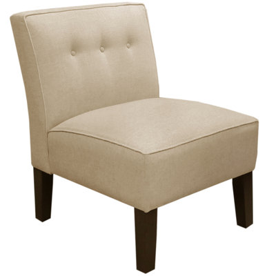 Alcott Hill Garden Slipper Chair Upholstery Linen Sandstone Alcott Hill Garden Slipper Chair Upholstery Linen Sandstone