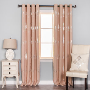 Chandelier Print Graphic Print & Text Blackout Thermal Grommet Curtain Panels (Set of 2)