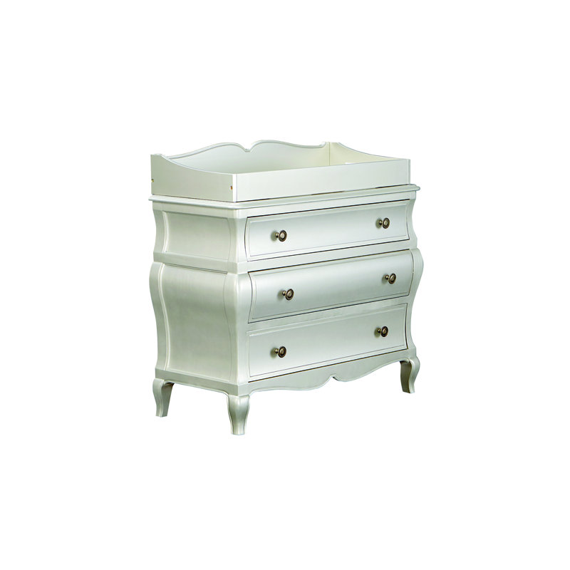 silver changing table