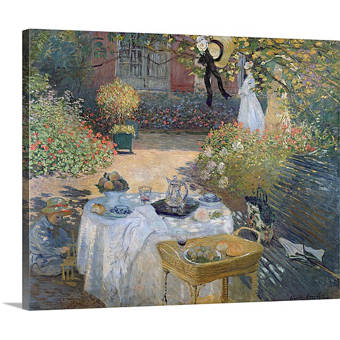 Vault W Artwork The Luncheon Monets Garden At Argenteuil C 1873