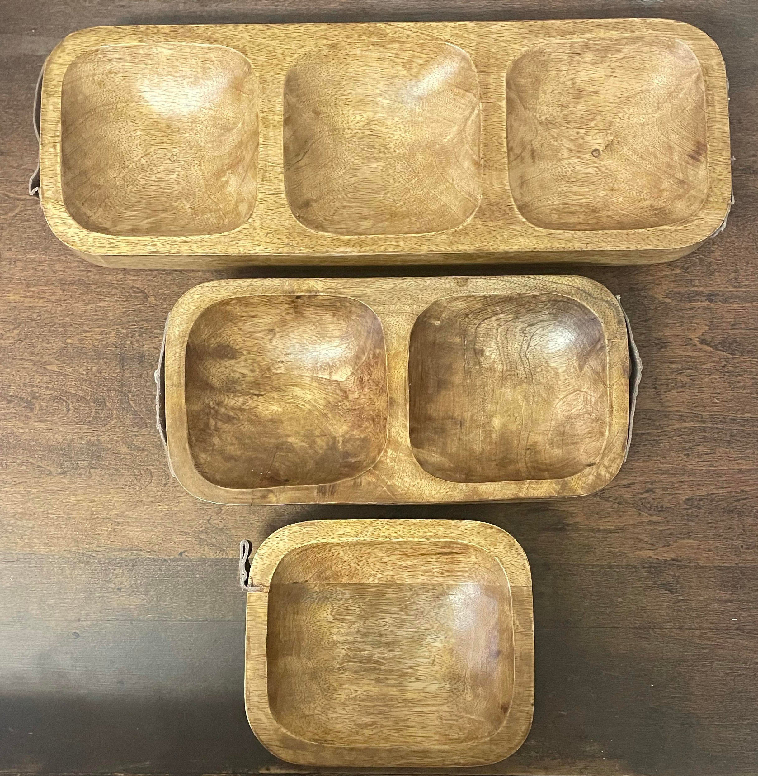 Loon Peak® Brekkyn 3 Piece Rectangle Decorative Bowl in Brown Wayfair