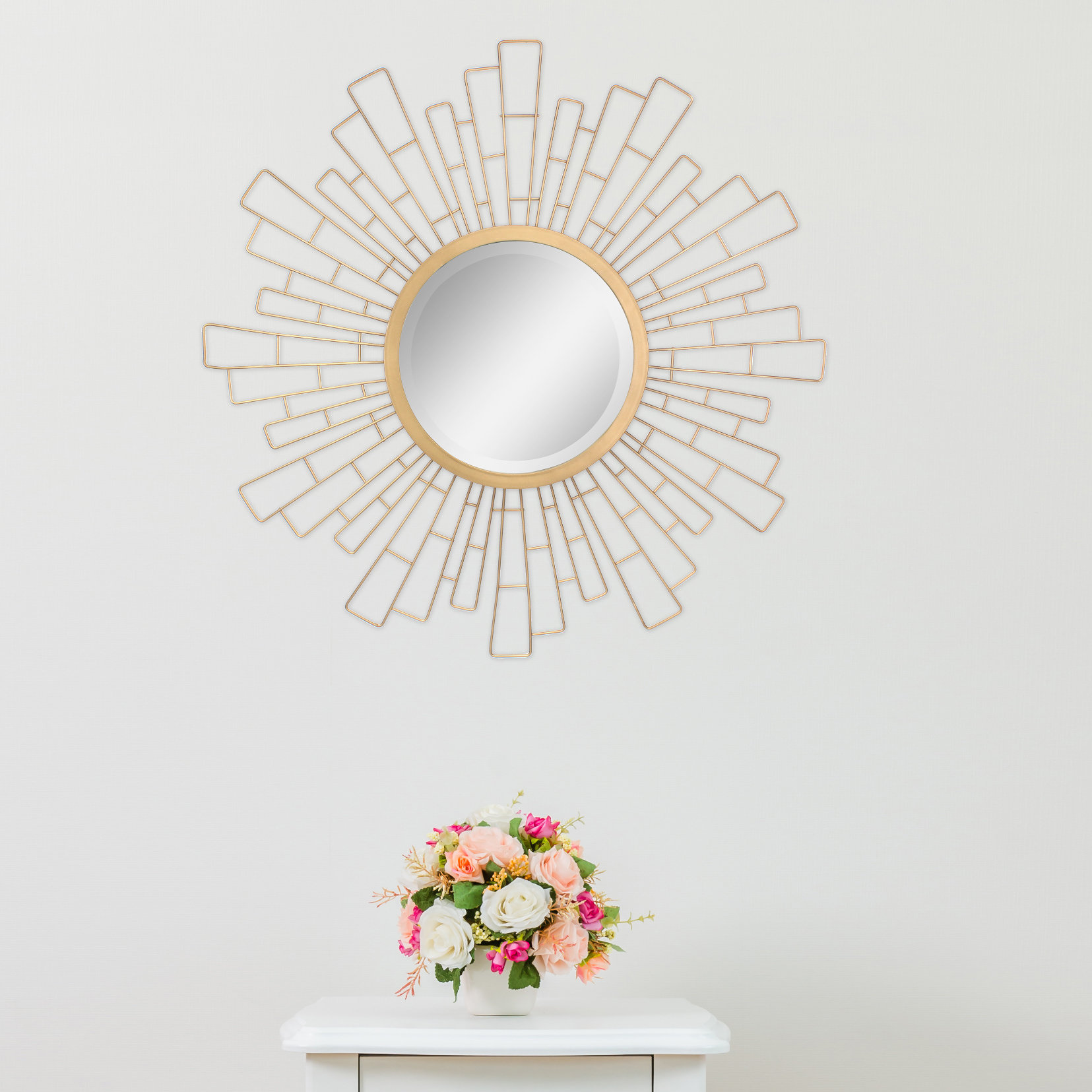 Mercer41 Metal Sunburst Modern & Contemporary Beveled Accent Mirror & Reviews Wayfair