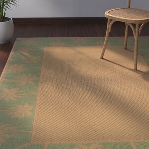 Goldenrod Beige/Green Indoor/Outdoor Area Rug