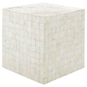 Madison Capiz Stool by Jeffan