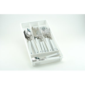 Fort Denaud 20 Piece Plus Storage Tray Flatware Set