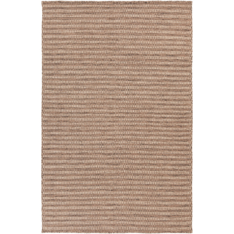 Longshore Tides Jahn Striped Handwoven Flatweave Wool Tan Area Rug Reviews Wayfair