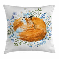 fuzzy fox bed rest pillow
