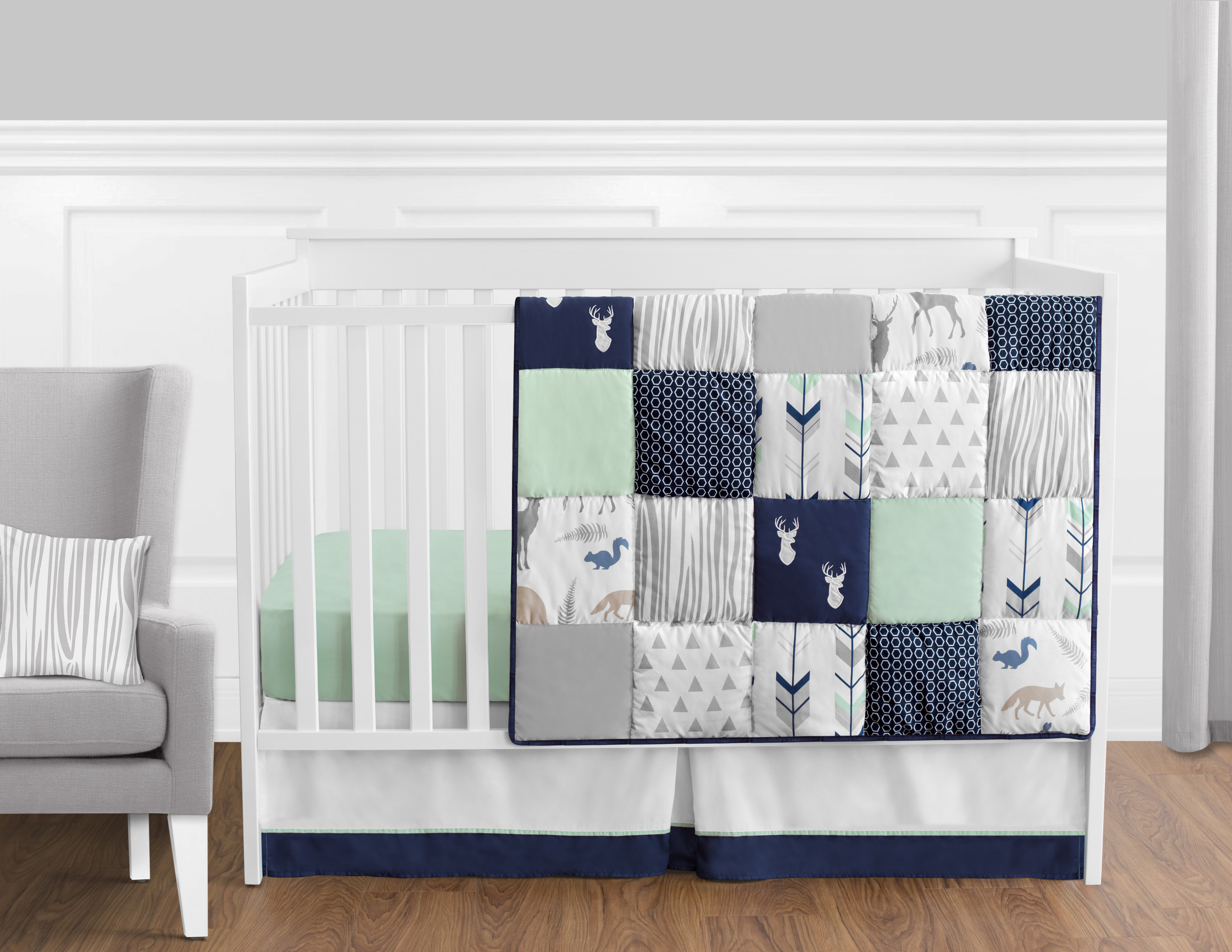 11 piece crib bedding set