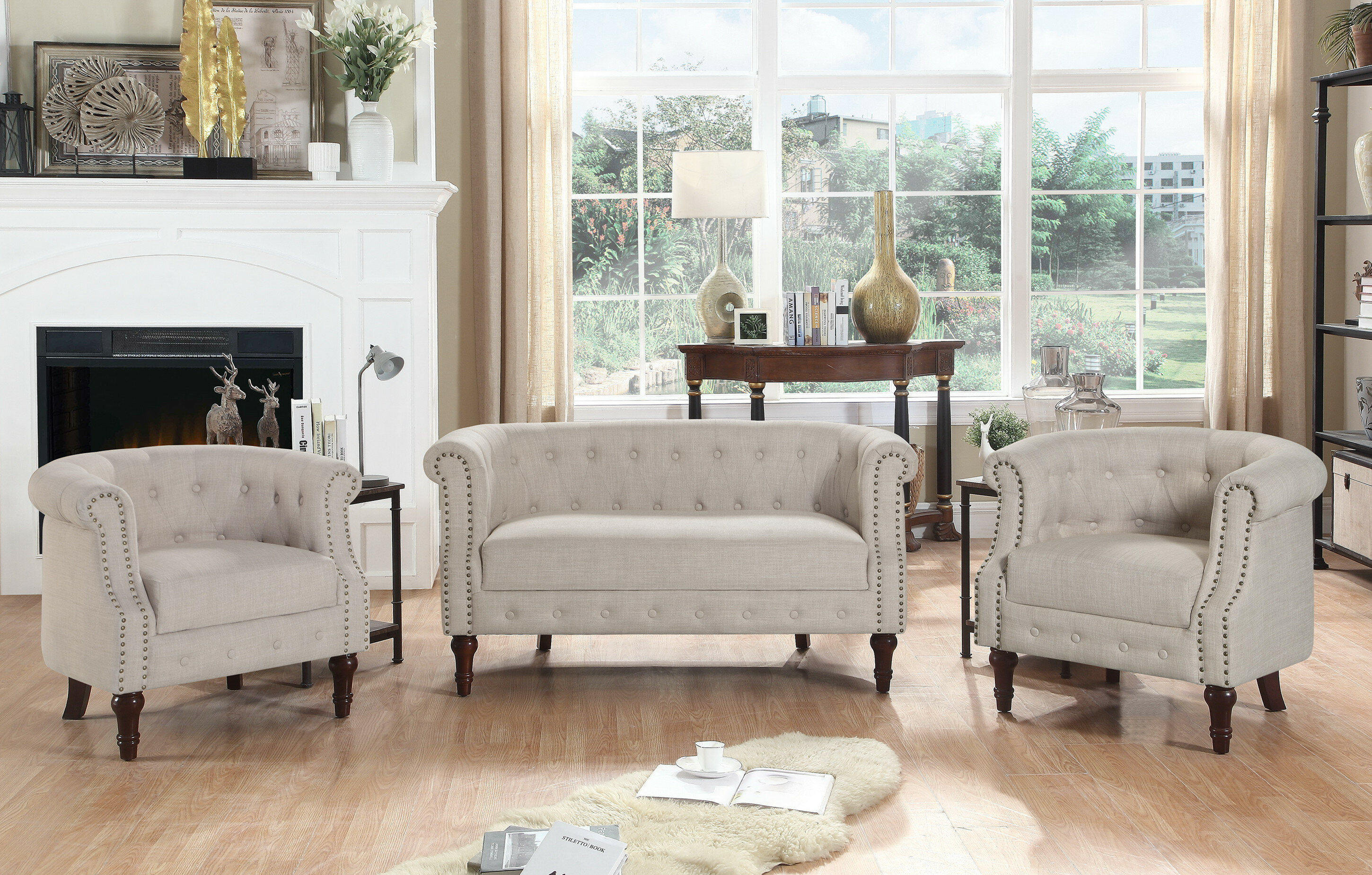 Kelty 3 Piece Living Room Set