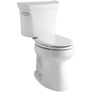 Highline Comfort Height Two-Piece Elongated 1.28 GPF Toilet with Class Five Flush Technology and Left-Hand Trip Lever