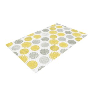 Heidi Jennings Sunspot Spots Yellow Area Rug