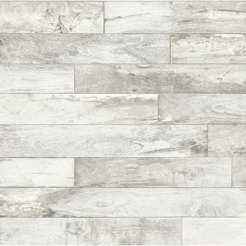 Gracie Oaks Crossville Weathered Wood 27 L X 27 W Wallpaper Roll