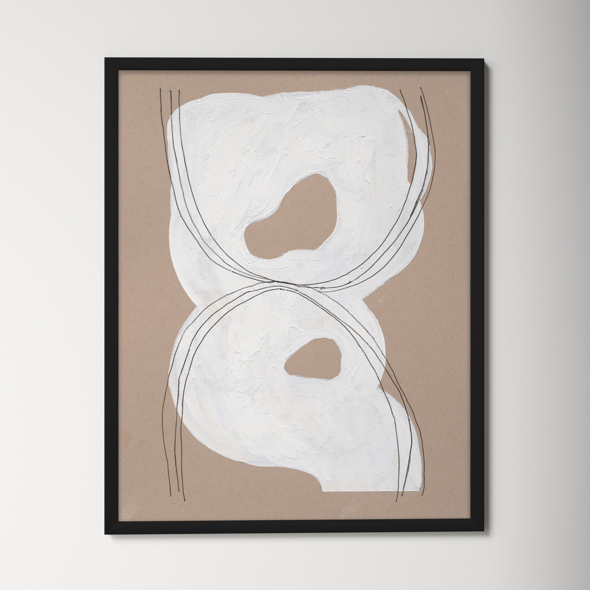 AllModern Malta Free Form 1 by Andrea Stokes Picture Frame Painting