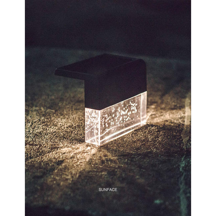 Sunface solar deck lights