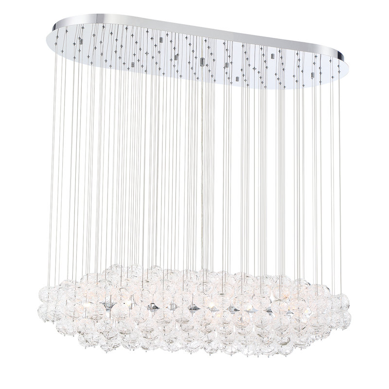 Mercer41 Watauga 12 Light Statement Geometric Chandelier Wayfair