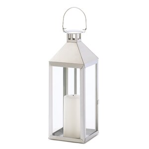 Soho Stainless Steel and Glass Lantern