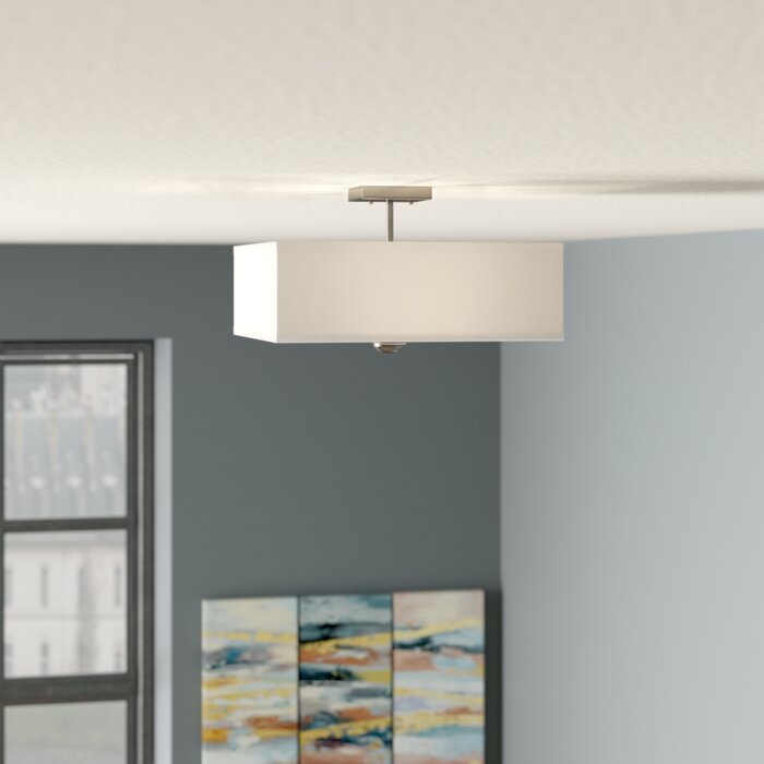 Holloway 3 Light Semi Flush Mount