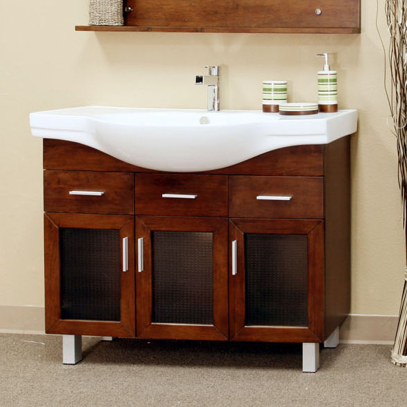 Ebern Designs Neufeld 40 Single Bathroom Vanity With Sink Ebern Designs Neufeld 40 Single