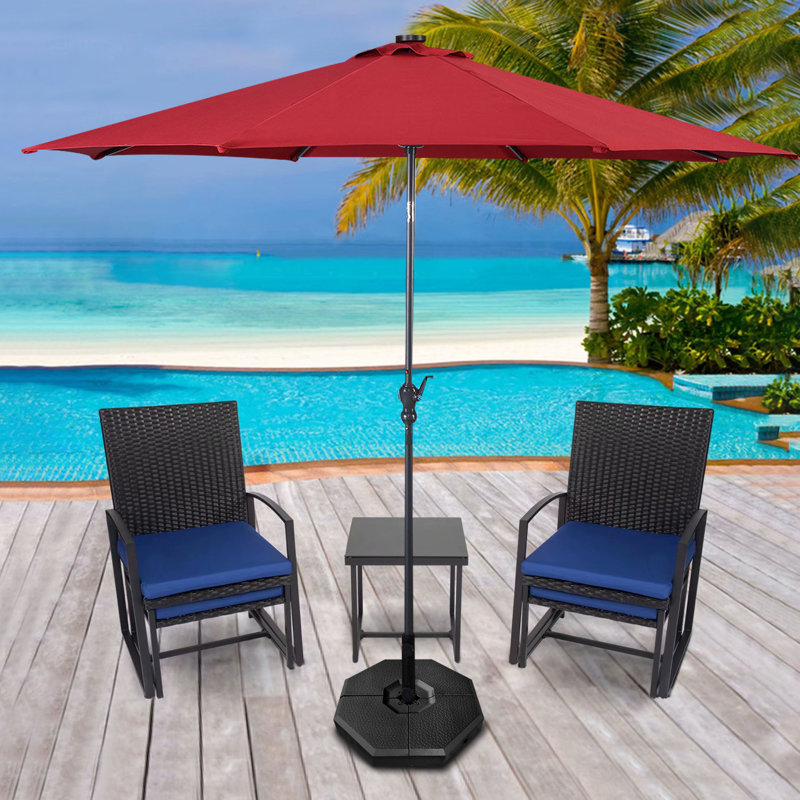 Mayfull 4 Pcs Patio Cantilever Offset Umbrella Weights Base Plate Set Wayfair Ca