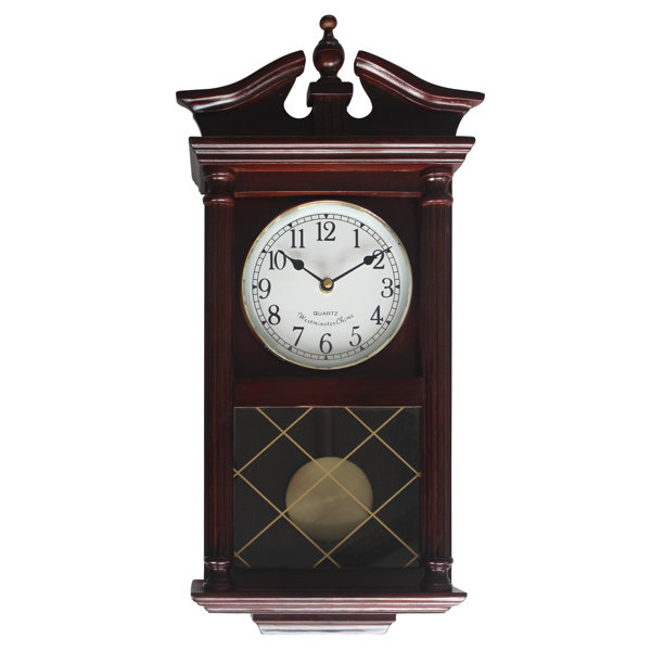 Astoria Grand Rectangular Pendulum Wall Clock Reviews Wayfair Co Uk