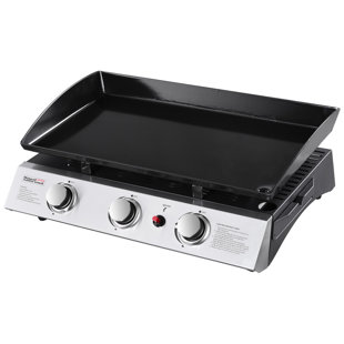 Portable Propane Griddle Grill With Triple Burner Stove Portable Propane Griddle Grill With Triple Burner Stove