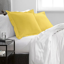 yellow euro sham