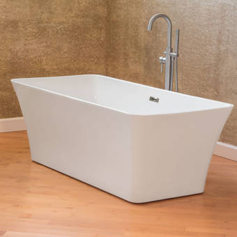 Barclay Lyndell 67 X 28 Freestanding Soaking Bathtub Wayfair