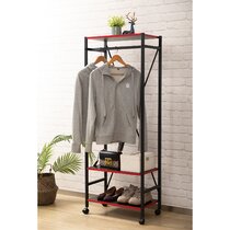 Only Garment Racks #9035M Maple Register Stand Maple Finish 24 Length x 20 Depth x 38 Height with Drawer 