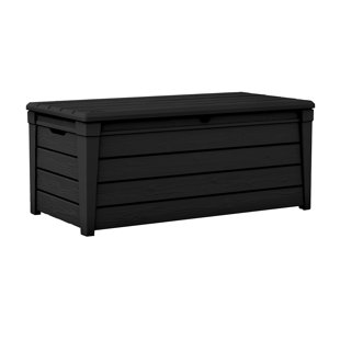 Keter Brightwood 120 Gallons Gallon Water Resistant Lockable Deck Box