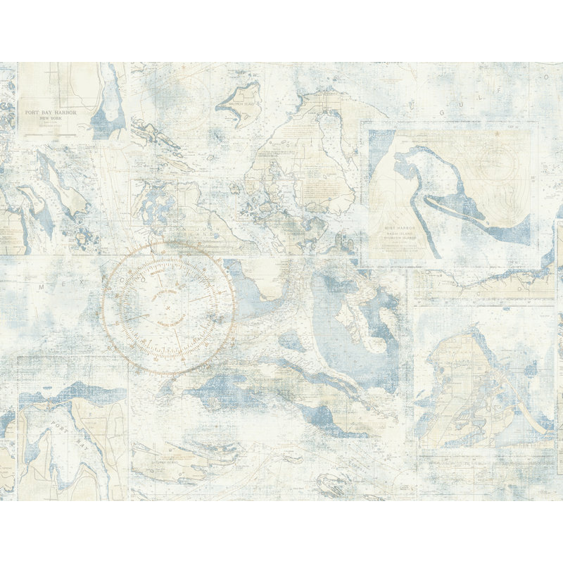 Breakwater Bay Berwick Nautical Map 33 L X 20 5 W Texture
