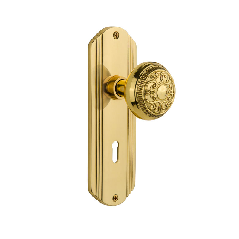 Nostalgic Warehouse Egg Dart Double Dummy Door Knob With Keyhole