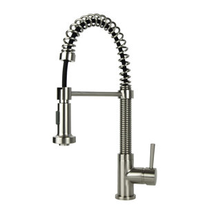 Go to store & view more images Fontaine by Italia Spring Coil Pull Down Single Handle Kitchen Faucet