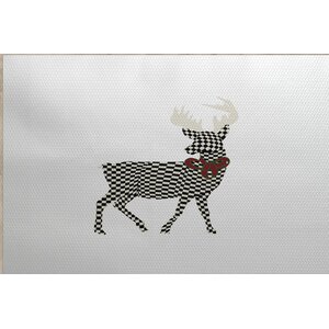 Christmass Gray Indoor/Outdoor Area Rug